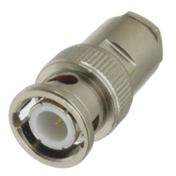 BNC plug connector for RG174, RG316 cable, TWISTED