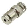 BNC plug connector for RG174, RG316 cable, SCREWED