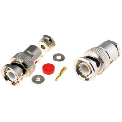 BNC plug connector for RG58 cable TWISTED