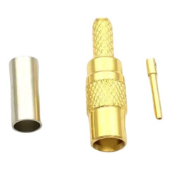 MCX socket connector for RG174 cable