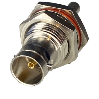 BNC socket connector for RG179 cable, crimped, 75ohm