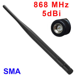 Antenna 868 MHz, 915 MHz 5 dBi SMA PCB plug