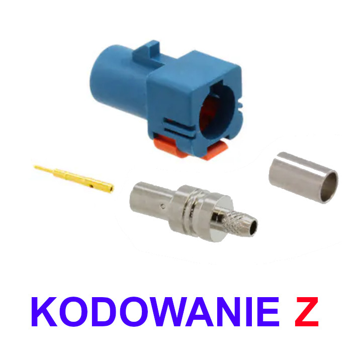 FAKRA-Stecker für RG316 CODE-Z-Kabel, gerade MOLEX