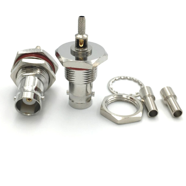 Złącze gniazdo BNC na kabel RG174 HQ do obudowy