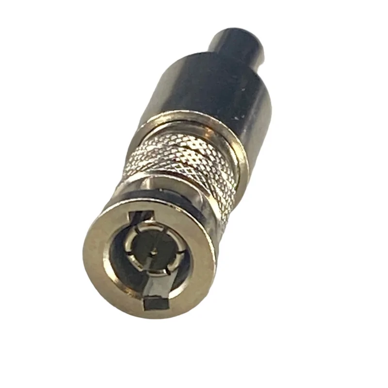 Micro BNC plug connector for RG179 cable, crimped
