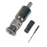 Micro BNC plug connector for RG179 cable, crimped