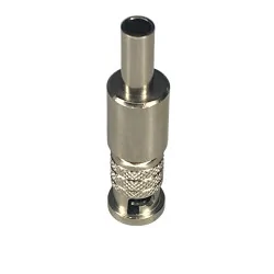 Micro BNC plug connector for RG179 cable, crimped
