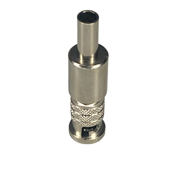 Micro BNC plug connector for RG179 cable, crimped