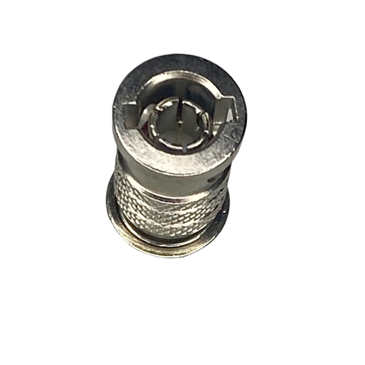 Micro BNC plug connector for RG179 cable, crimped