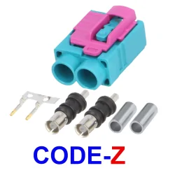 FAKRA 2 * gniazdo na kabel RG174 CODE-Z PROST