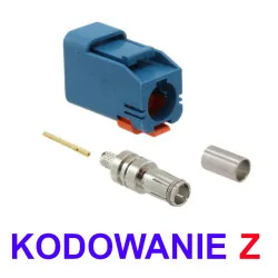 FAKRA zásuvka pro kabel RG316 CODE-Z, rovný MOLEX