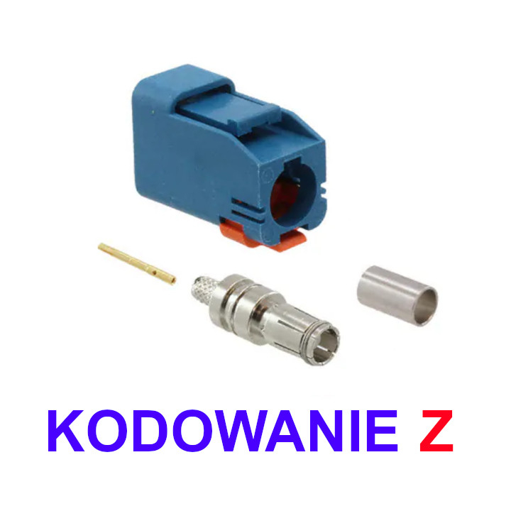 FAKRA RG316 CODE-Z cable socket straight MOLEX