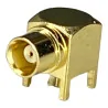 MCX socket connector for PCB angled
