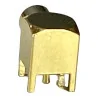 MCX socket connector for PCB angled