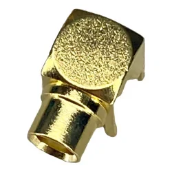 MCX socket connector for PCB angled