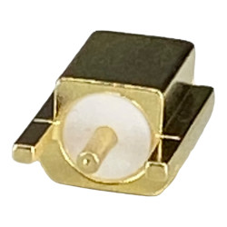 MCX socket connector on PCB to edge