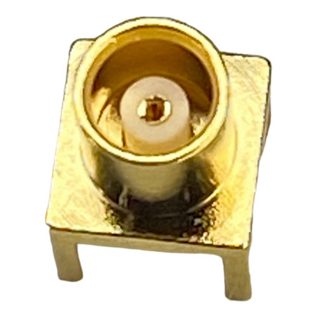 MCX socket connector for vertical PCB