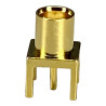 MCX socket connector for vertical PCB