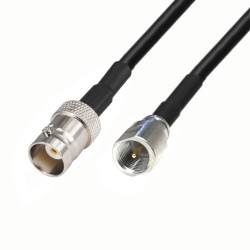 BNC - gn / FME - tue LMR240 antenna cable 3m