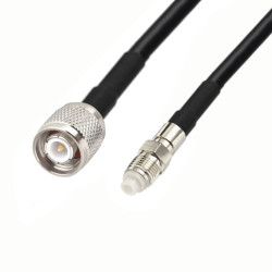 FME - gn / TNC - tue LMR240 antenna cable 1m