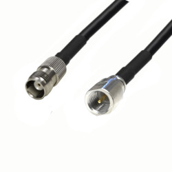 FME - wt / TNC - gn LMR240 antenna cable 1m