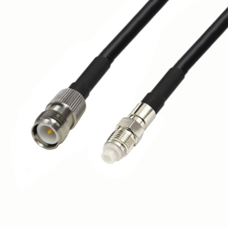 Antenna cable FME - gn / RPTNC - gn LMR240 1m