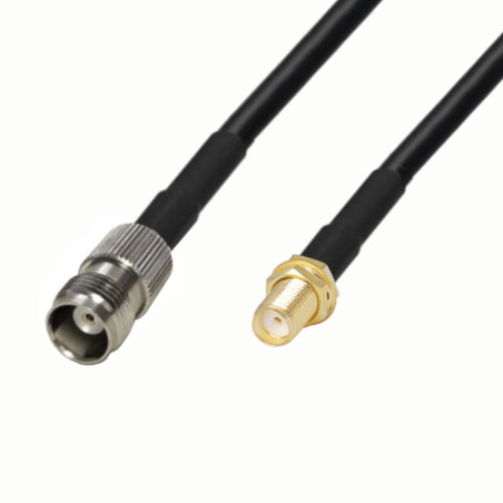 Kabel antenowy SMA - gn / TNC - gn LMR240 1m