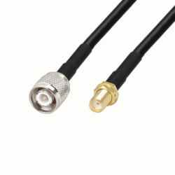 Antenna cable SMA - gn / TNC - wt LMR240 2m