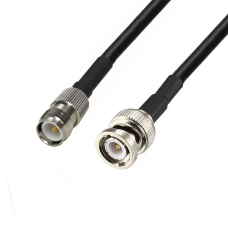 Antenna cable BNC plug / TNC RP RF5 socket 2m