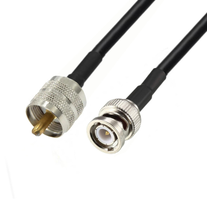 Anténní kabel BNC zástrčka / UHF zástrčka RF5 1m