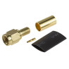 SMA-RP plug connector for RG58 cable CRIMPED